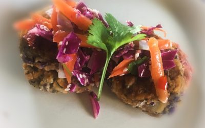 Vegan Red Cabbage and Carrot Patties