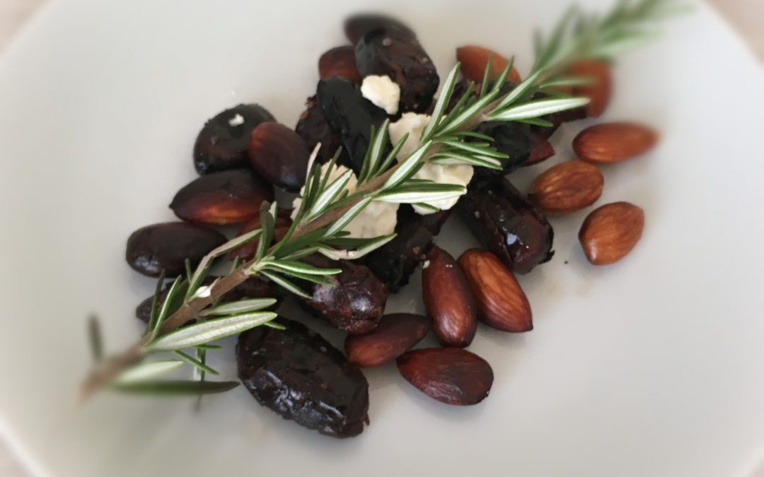 Roasted Almonds with Dates and Rosemary